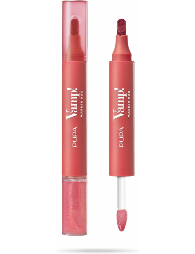 Pupa Vamp! Marker Duo Rouge à lèvres + Gloss 004 Spicy Raspberry Pupa.