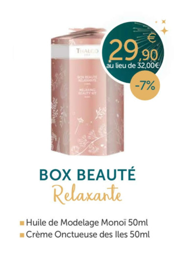 Box relaxante Ïles pacifique Thalgo-Algue Marine.