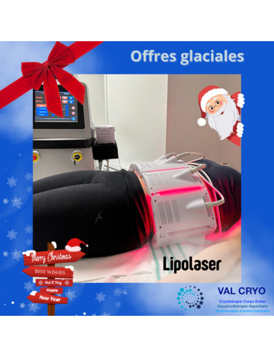 2 cures de lipolaser - 1 zone - OFFRE SPÉCIALE NOËL - Val Cryo