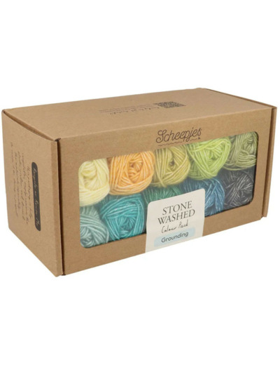 Pack de couleurs Scheepjes Stone Washed 10x25g - Grounding