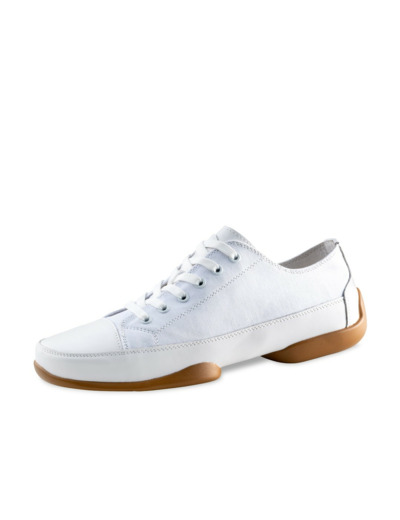 4040-pureflex - Baskets pour homme bi-semelle en cuir de couleur blanche - Anna Kern