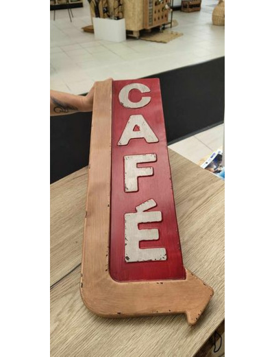 Antic Line Plaque métal Café Rouge 61 x 23 cm