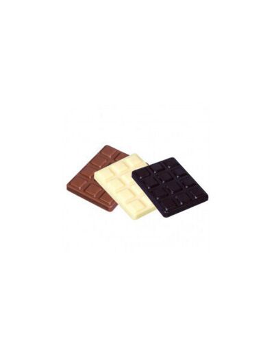 Mini tablettes chocolat noir et blanc x 3 - Patiss&vous