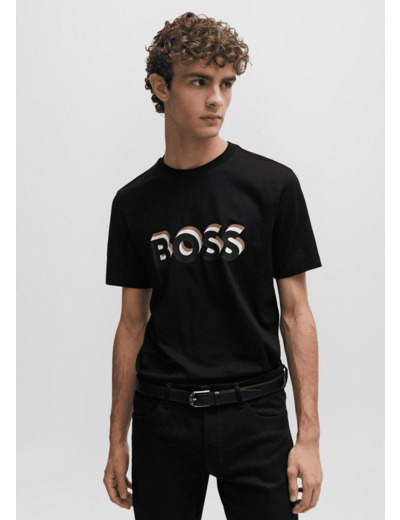 T-Shirt logo BOSS noir