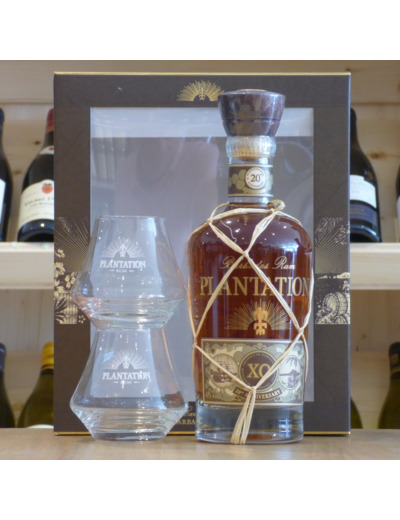 Coffret Rhum Plantation X.O. 20th Anniversary + 2 verres dégustation