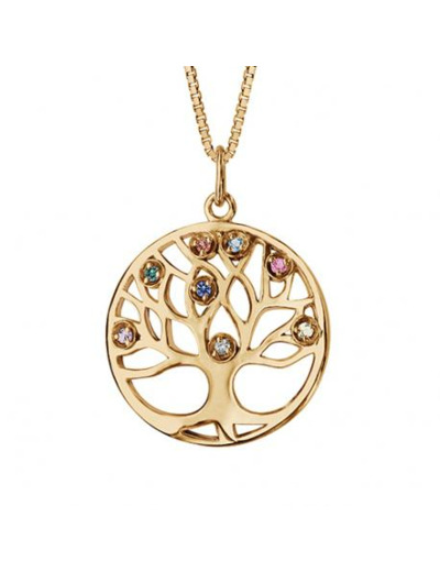 Collier plaqué or Arbre de vie - Magie d'Or