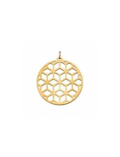 Cuir pour pendentif rond "Les Georgettes" (45mm)