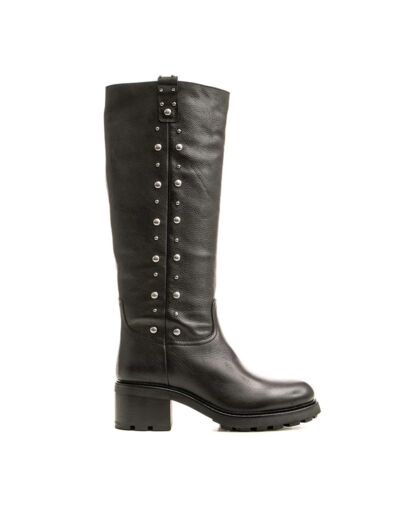 Bottes cloutées Semerdjian en cuir noir