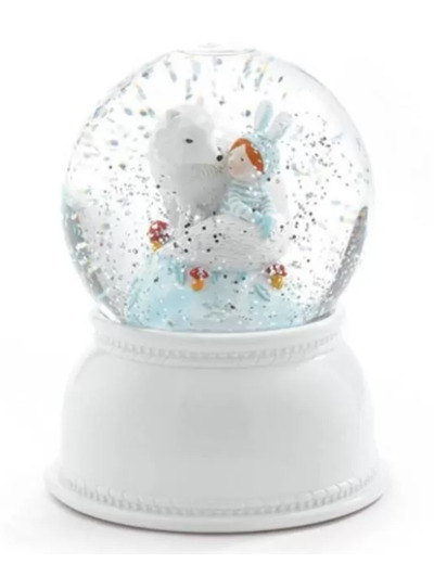 Djeco-Lampe veilleuse  boule a neige -Lila et Pupi Céleste