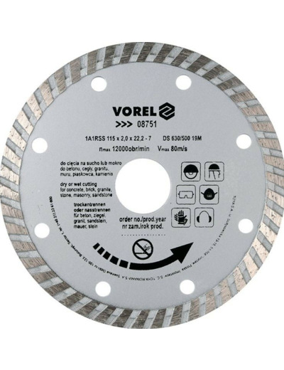 Disque diamant 115 mm - 08751