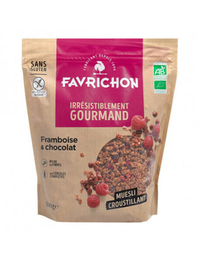 Muesli  crousti framboise chocolat bio FAVRICHON