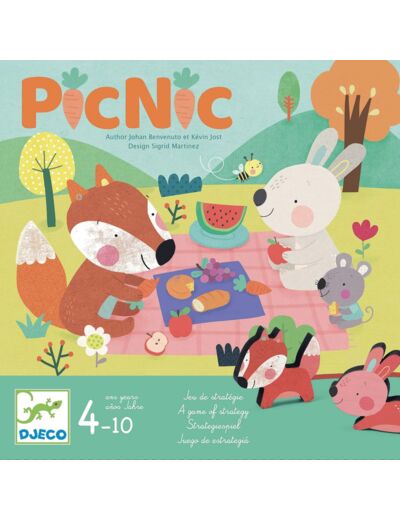 DJECO- Juego Picnic Jeux d'habileté, 38572, Multicolore