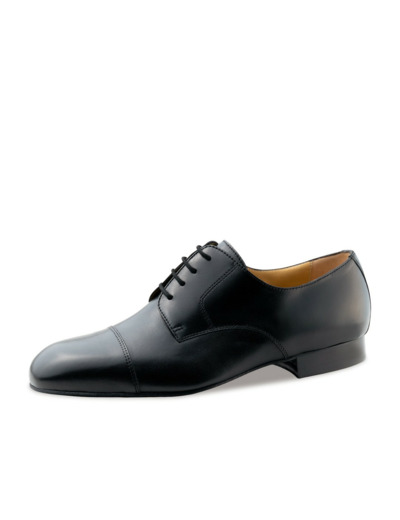 Torino 28011 - Chaussures de danse homme pieds larges en cuir noir - Werner Kern