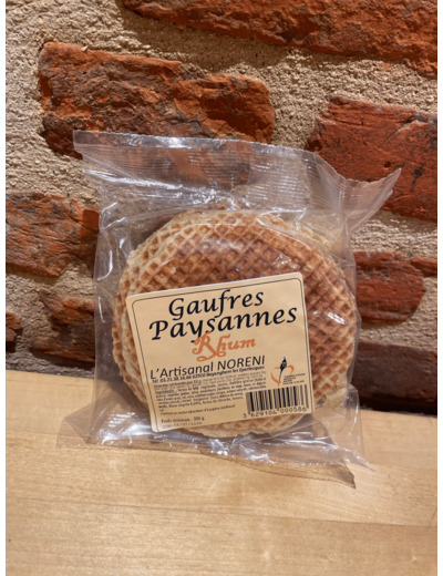 Gaufres paysannes Rhum, artisanale