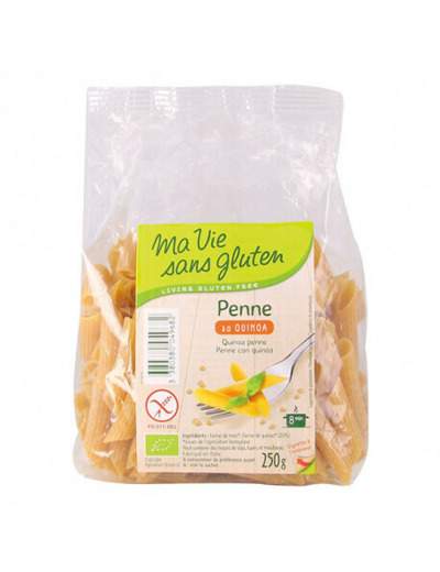 Pâtes penne au quinoal Sans gluten Bio ma vie sans gluten - Abc Bio