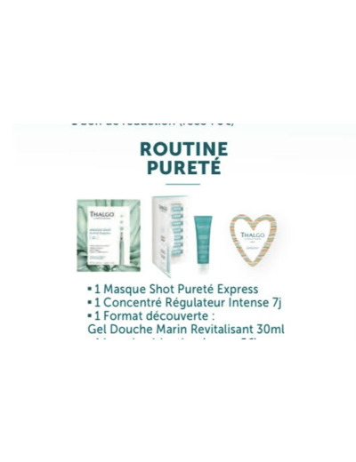 Routine pureté Thalgo-Algue Marine.