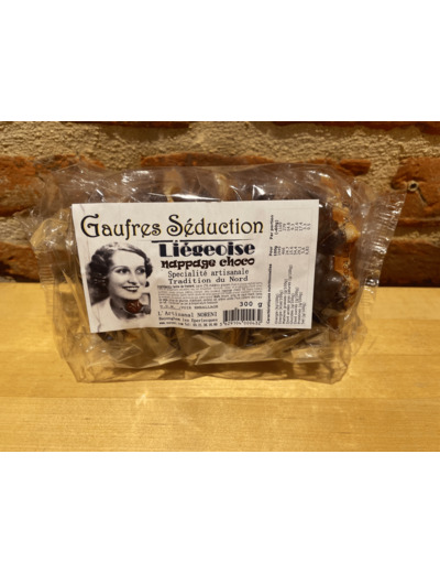 Gaufres liégeoise, nappage choco artisanale