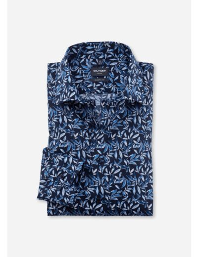 Chemise à motifs OLYMP bleue