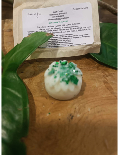 Fondant Parfumé THÉ VERT 8g - LAETI'CREAS - Sur le trottoir d'en face