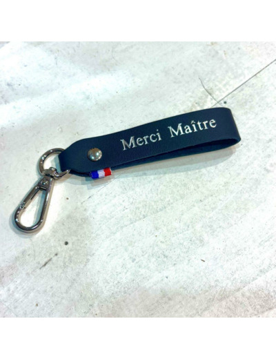 PORTE CLES MERCI MAITRE'