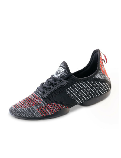 4015-Pureflex - Baskets pour homme en tricot mesh couleur rouge, gris et blanc - Anna Kern