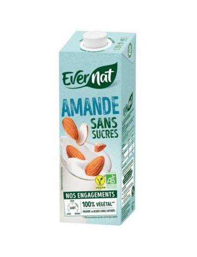 LAIT AMANDE SANS SUCRE, EVERNAT - ABCBIO MARLY