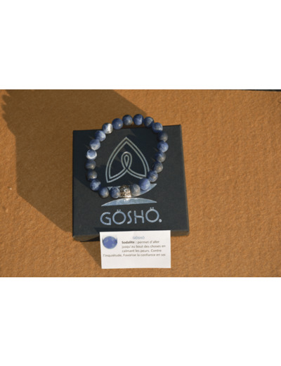 Bracelet GOSHO Sodalite brillante