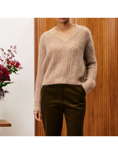 PULL MYOSOTIS BEIGE - FRNCH