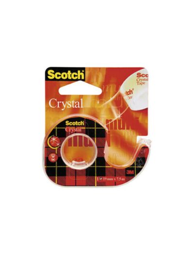 Ruban adhésif crystal SCOTCH transparent 1.9cm x 7.5m.