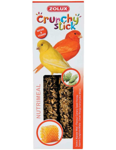 Zolux Crunchy Stick Canari Alpiste/Miel 2 Pièces