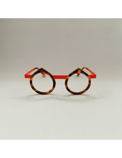 Lunettes de Vue Mixtes Be Yin de la Marque Sabine Be Coloris Ecaille Rouge