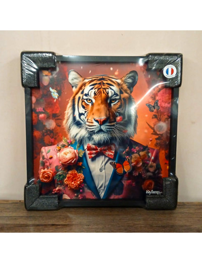 Tableau Tigre Floral – Syam