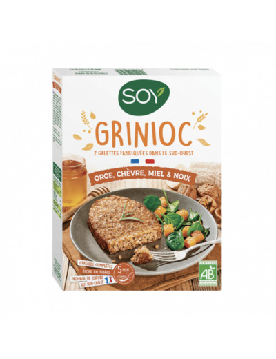 Galettes Grinioc orge chèvre miel noix 2x100g - Abc Bio