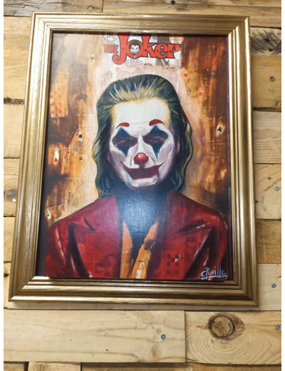 Cadre JOKER - 48x36cm - POUILLE Christophe - Sur le Trottoir d'en Face