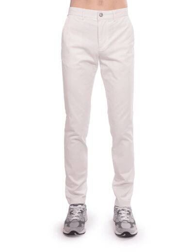 Pantalon chino Tommy Hilfiger blanc en coton bio stretch