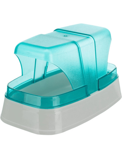 TRIXIE Sable de Bain pour Hamster et Souris, 17 x 10 x 10 cm, Bleu foncé/Turquoise