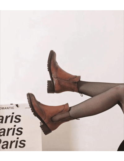 Bottines camel