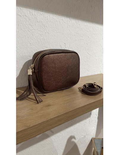 Sac bandoulière chocolat