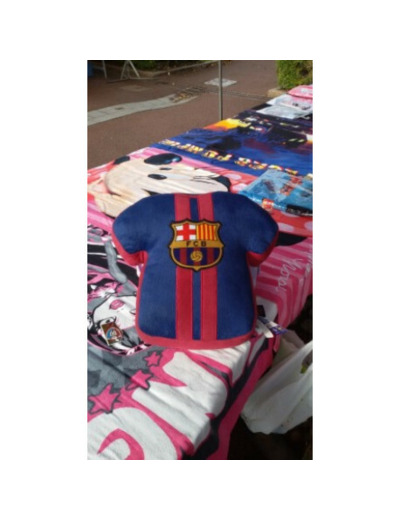 Coussin forme Tshirt FC BARCELONE