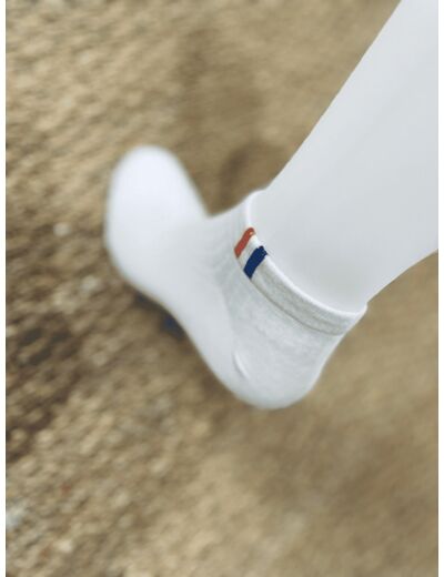 Chaussettes bleu blanc rouge, femme