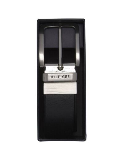 Ceinture Tommy Hilfiger noire en cuir