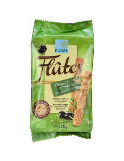 Flûtes olives romarin 125g  - Abc Bio