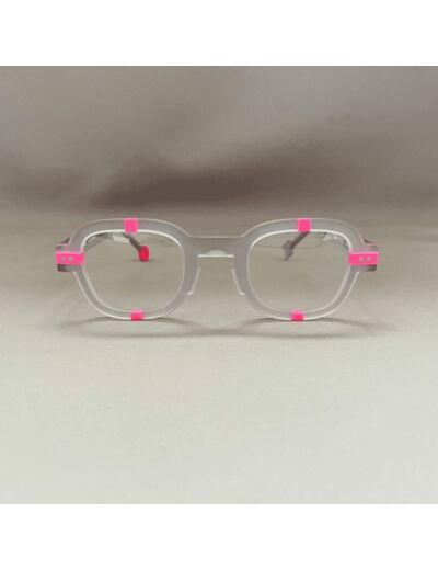 Lunettes de Vue Be Arty de la Marque Sabine Be Coloris Gris / Rose Fluo