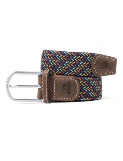 Ceinture tressée Billybelt multicolore en cuir