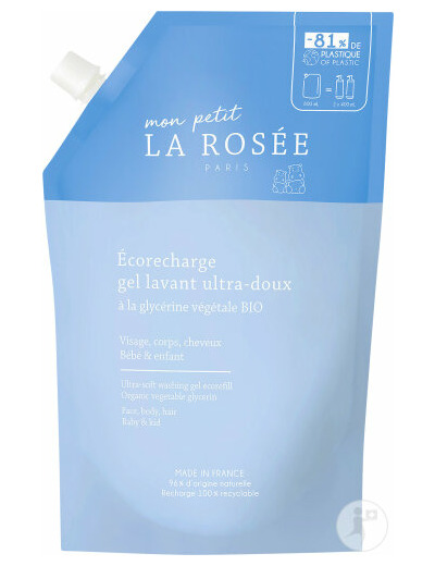 Recharge gel lavant  ultra doux, à la glycérine végétale BIO, 800ml