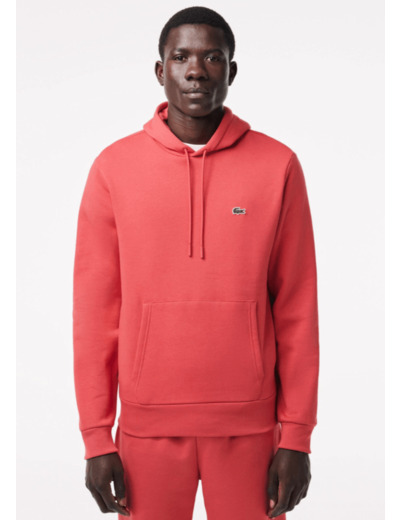 Sweat à capuche Lacoste rouge