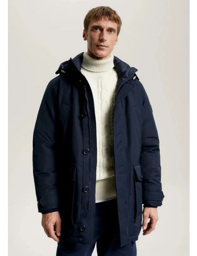 Parka à capuche Tommy Hilfiger marine