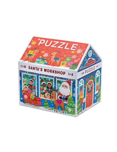 Puzzle maison noël