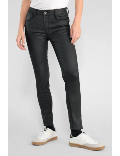 Jeans pulp slim taille haute 7/8ème enduit noir N°0 LTDC