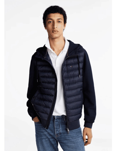 Veste bi matière Tommy Hilfiger marine